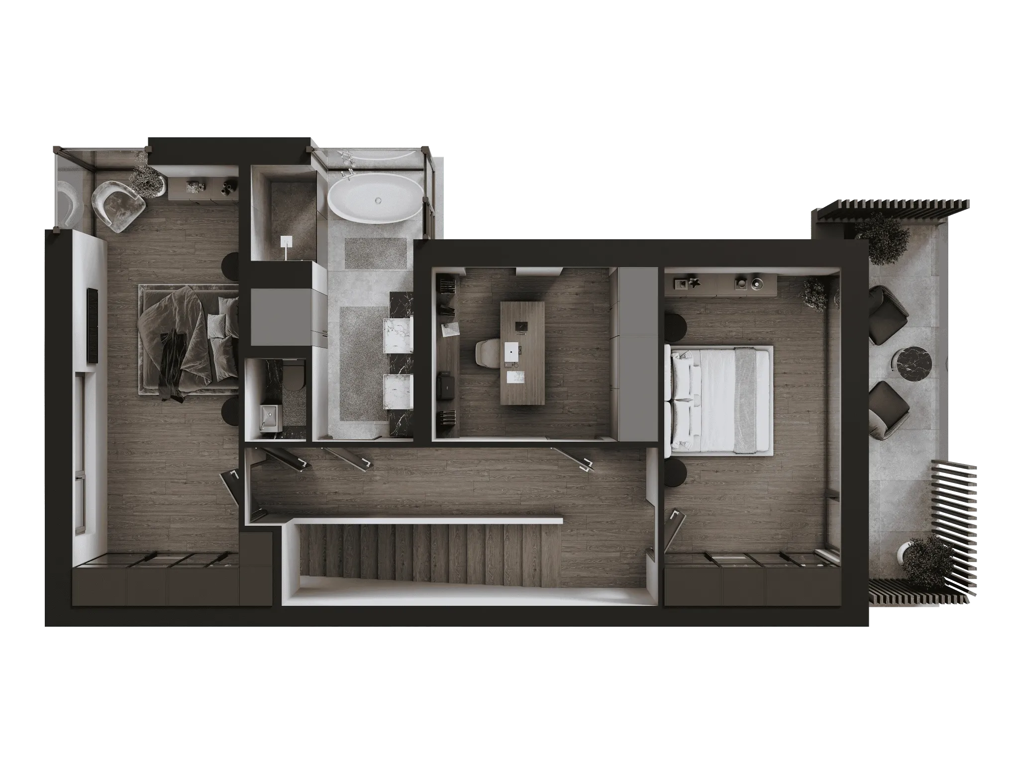 Render des Apartments