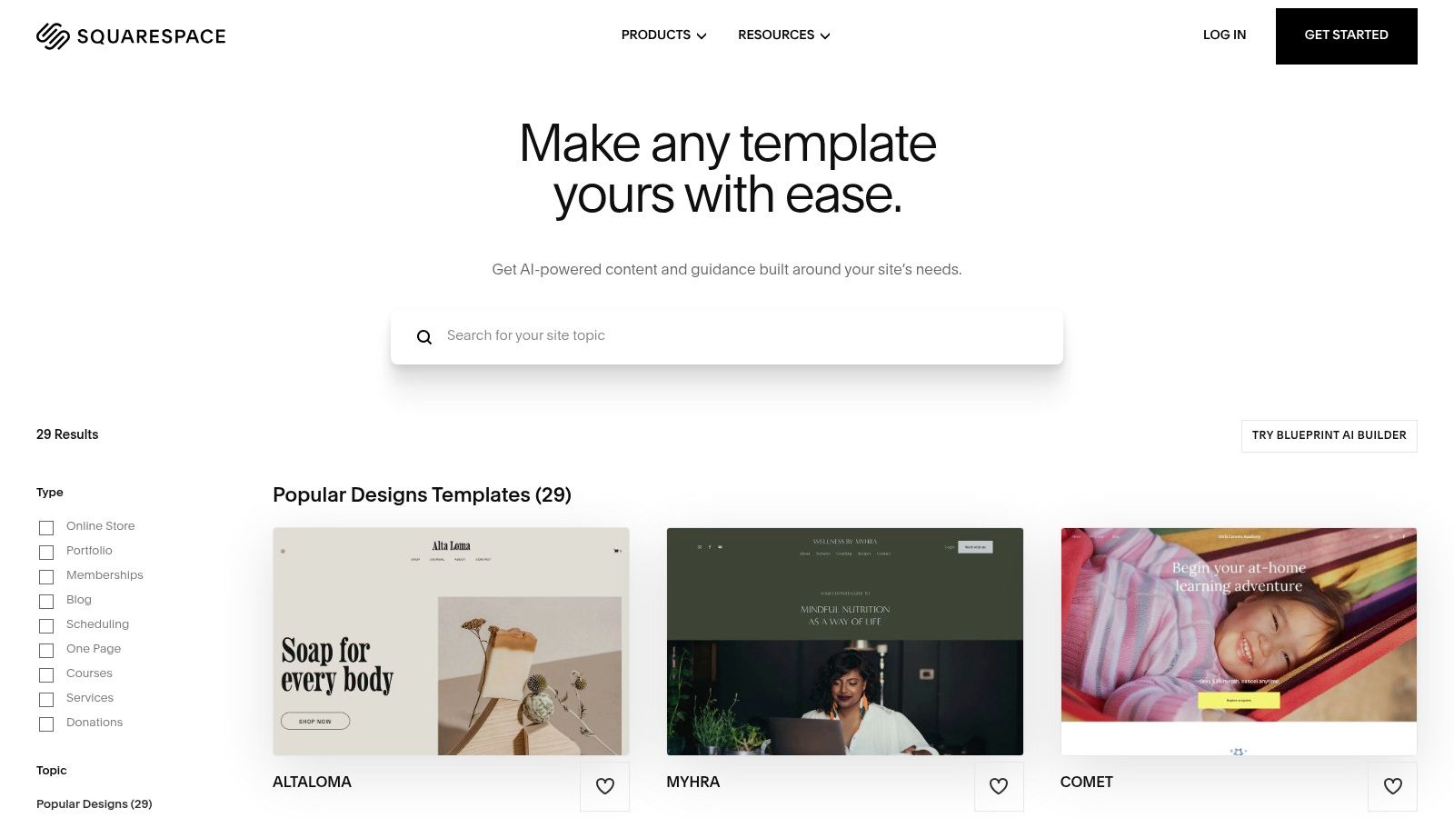 Squarespace Templates
