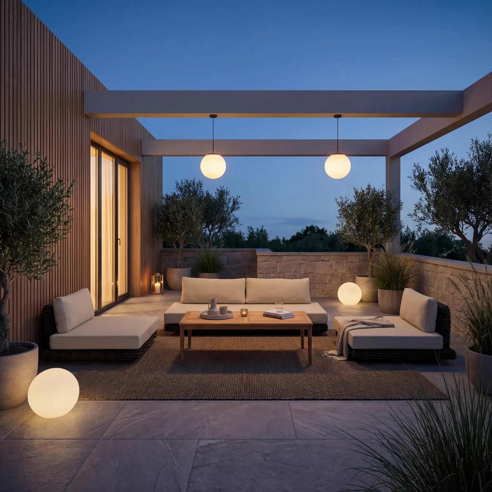 An scene of a lounge chair