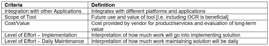 robotic process automation tool evaluation criteria