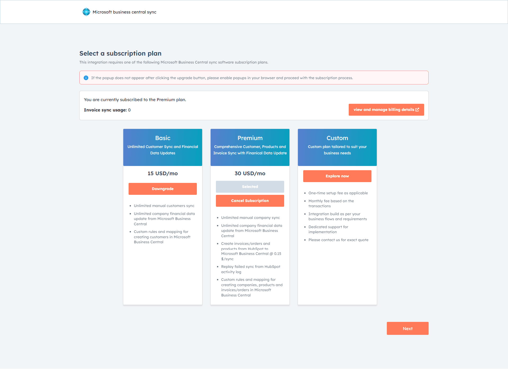 Choose Your Subscription Plans