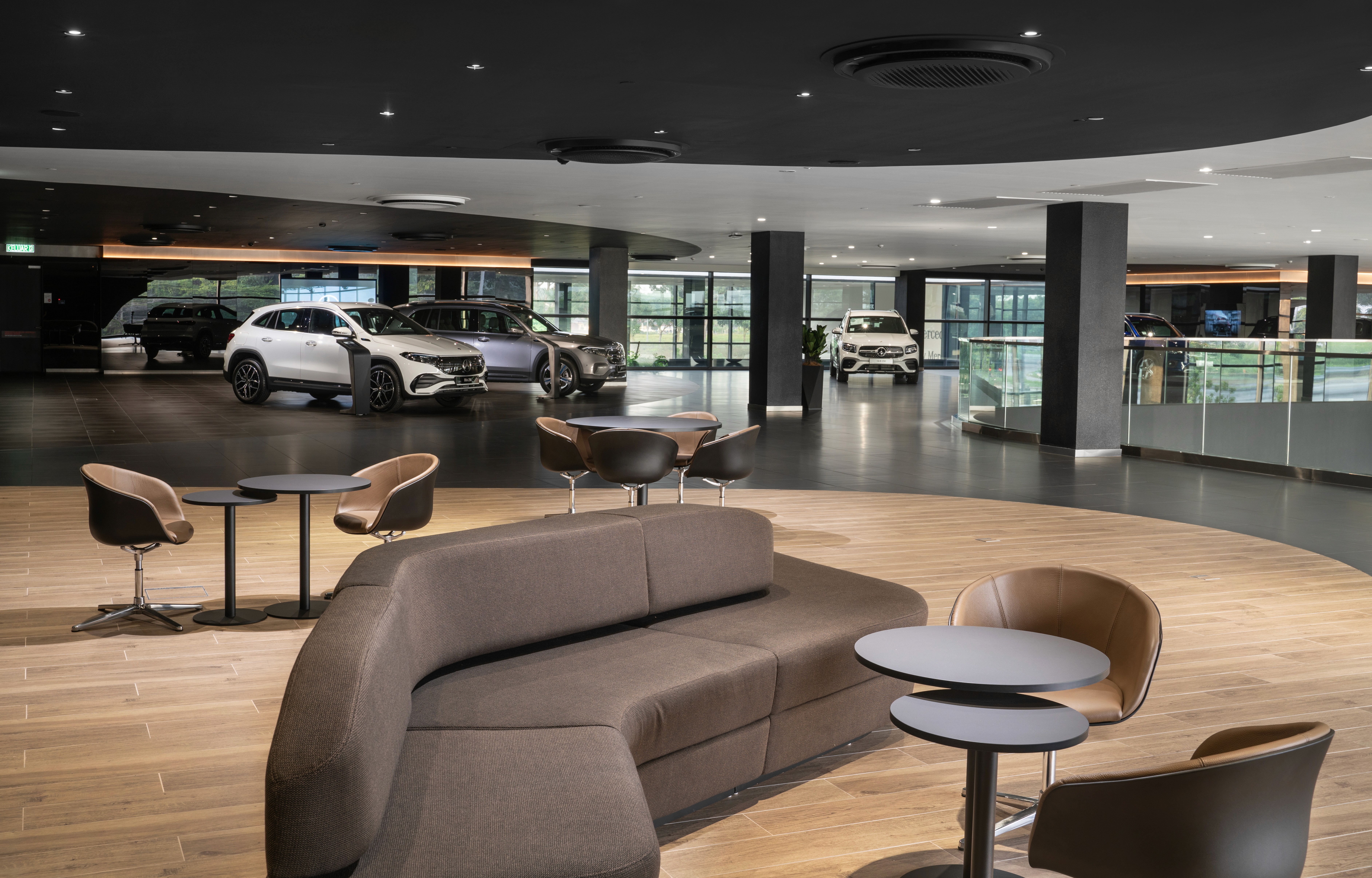 Interior view of Mercedes-Benz 3S Bukit Tinggi project by Asima Architects
