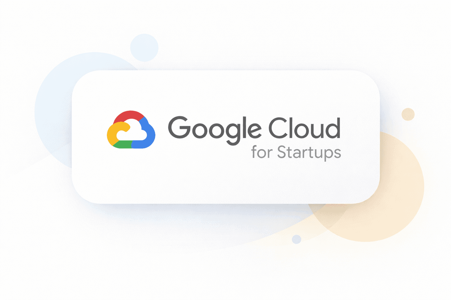 Google startup credit program