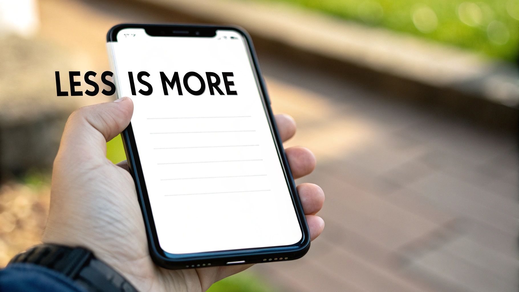 Minimalist and Clean User Interface