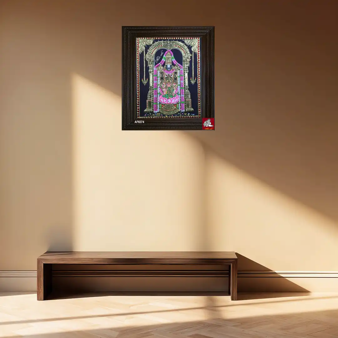 Tanjore painting showcases Lord Balaji