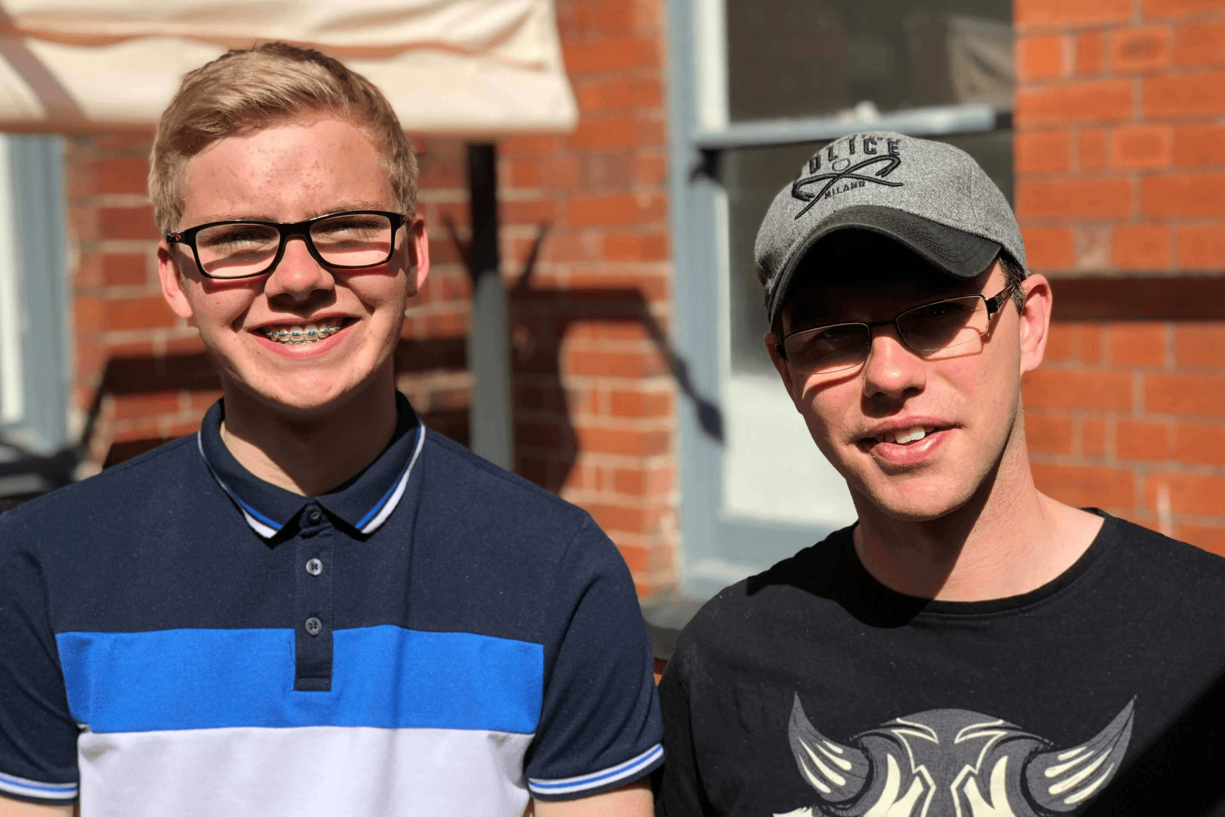 An image of Ian and Will smiling 