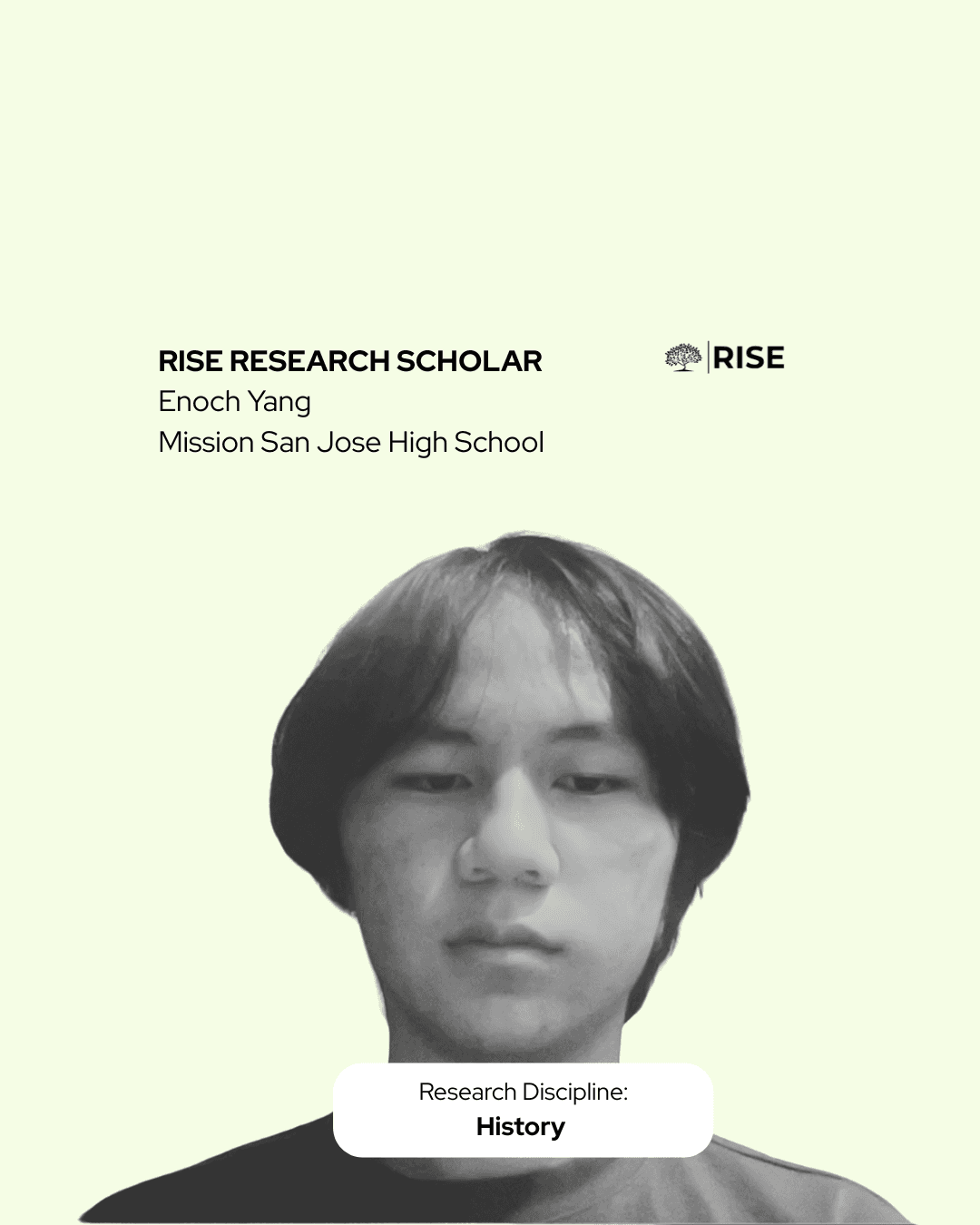 High school student reflecting on academic growth after joining RISE Global’s rise research