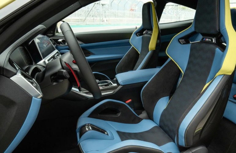 a close up of a steering wheel in a vehicle