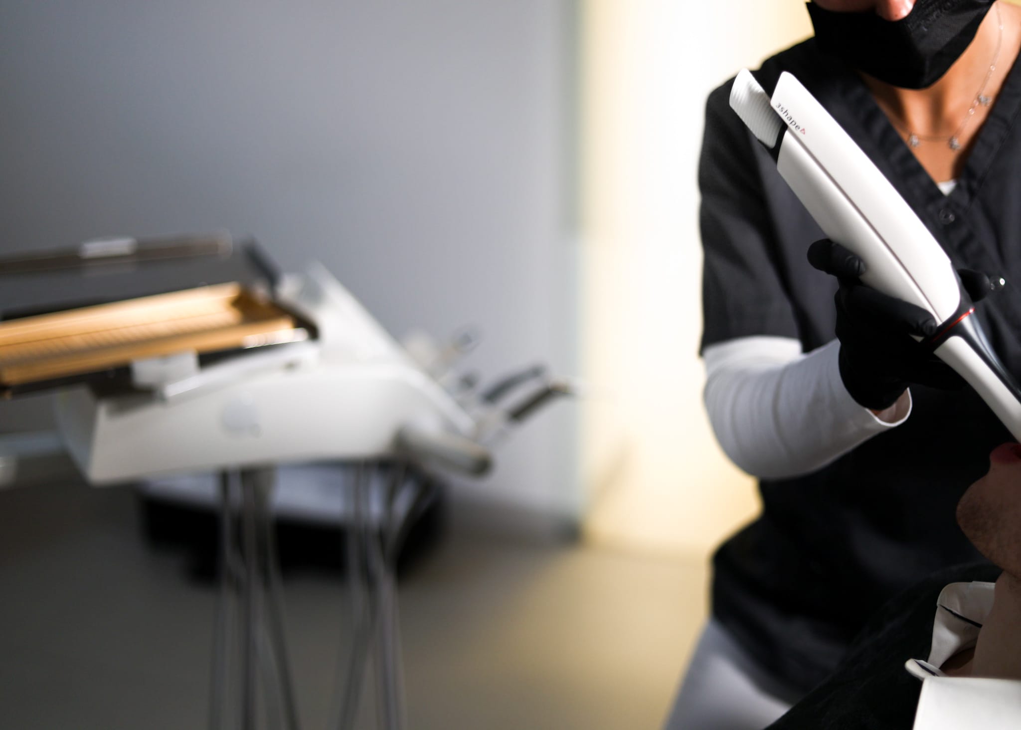 Ausgeführter 3D-Scan an einem Patienten