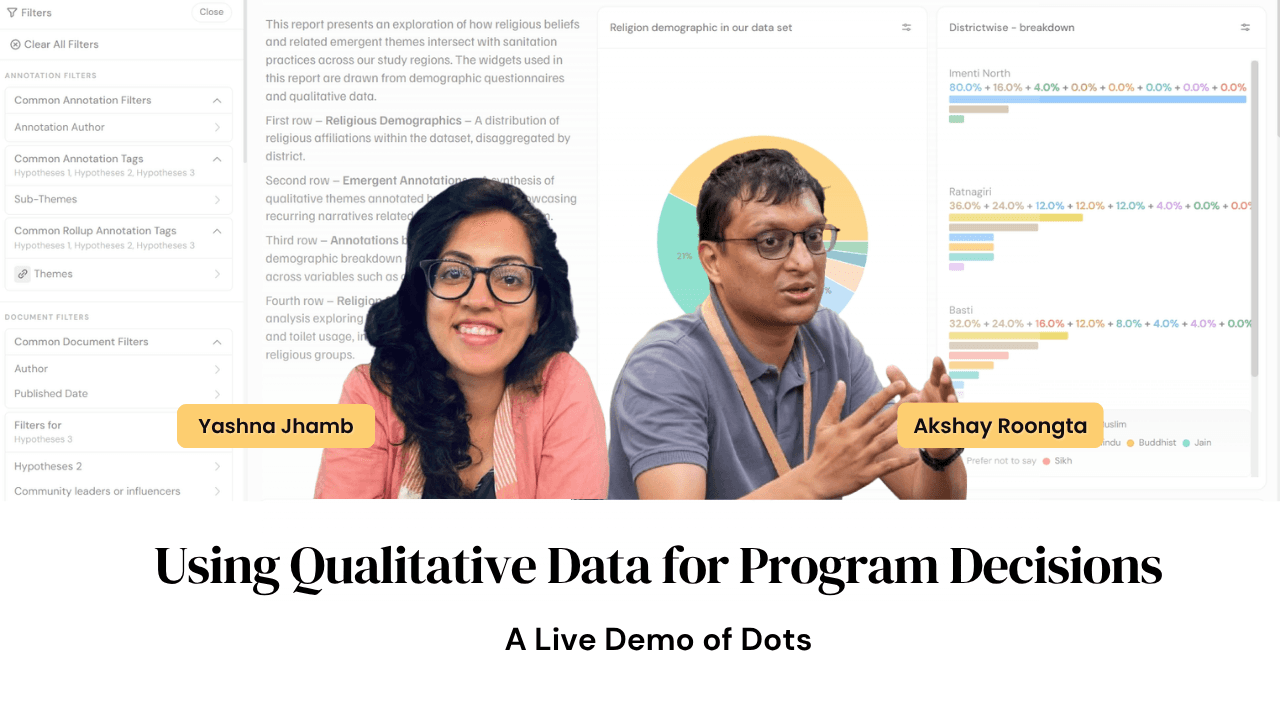 Webinar on Using Qualitative Data for Program Decisions
