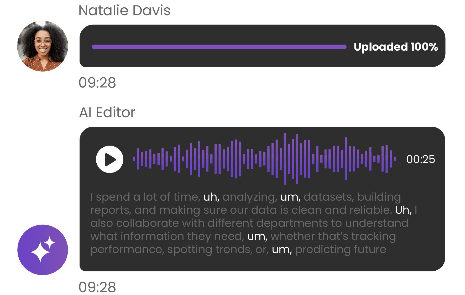 ClipStory - Auto-clean Audio Tile