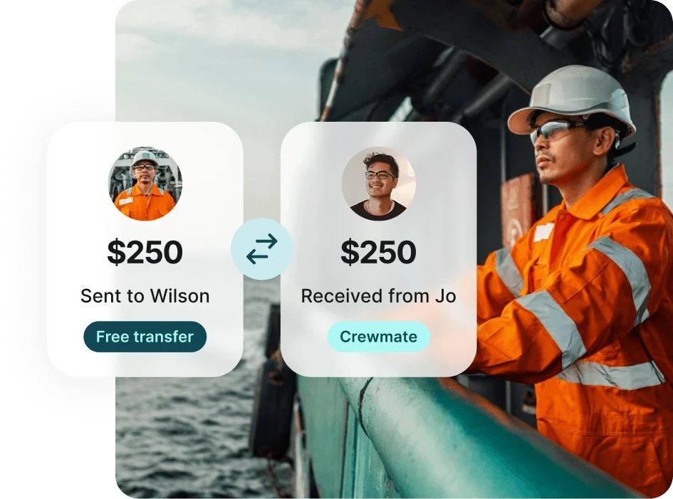 Send And Receive Money With Crew To Crew — hero image