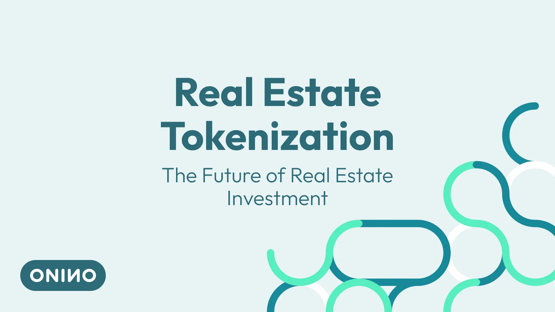 Abstract connected nodes illustrating real estate tokenization as the future of real estate investment — ONINO