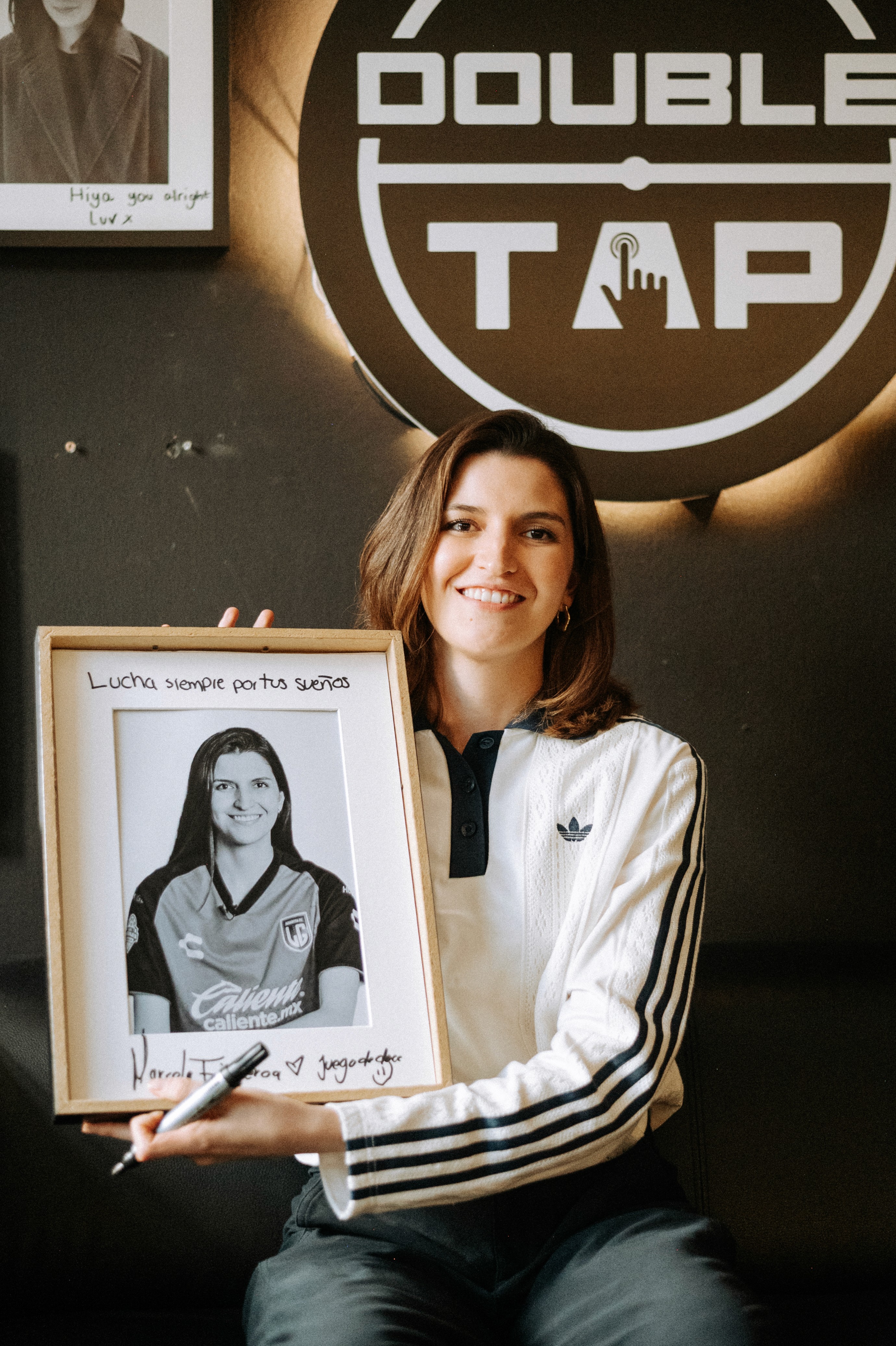 Marcela interviews with Double Tap global football creator agency