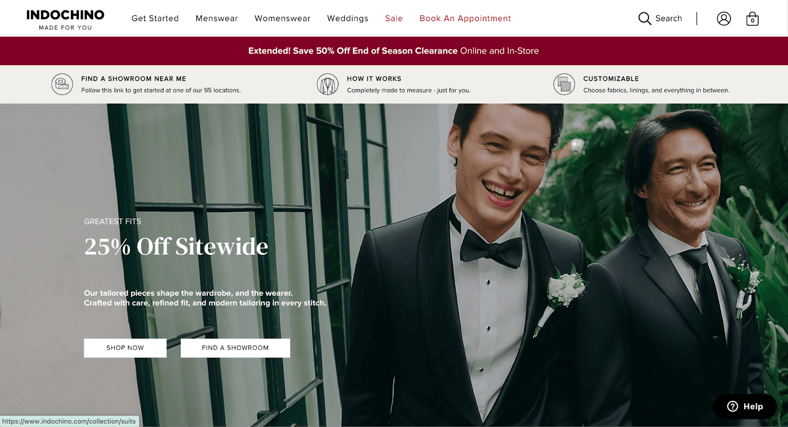 Indochino Dashboard image