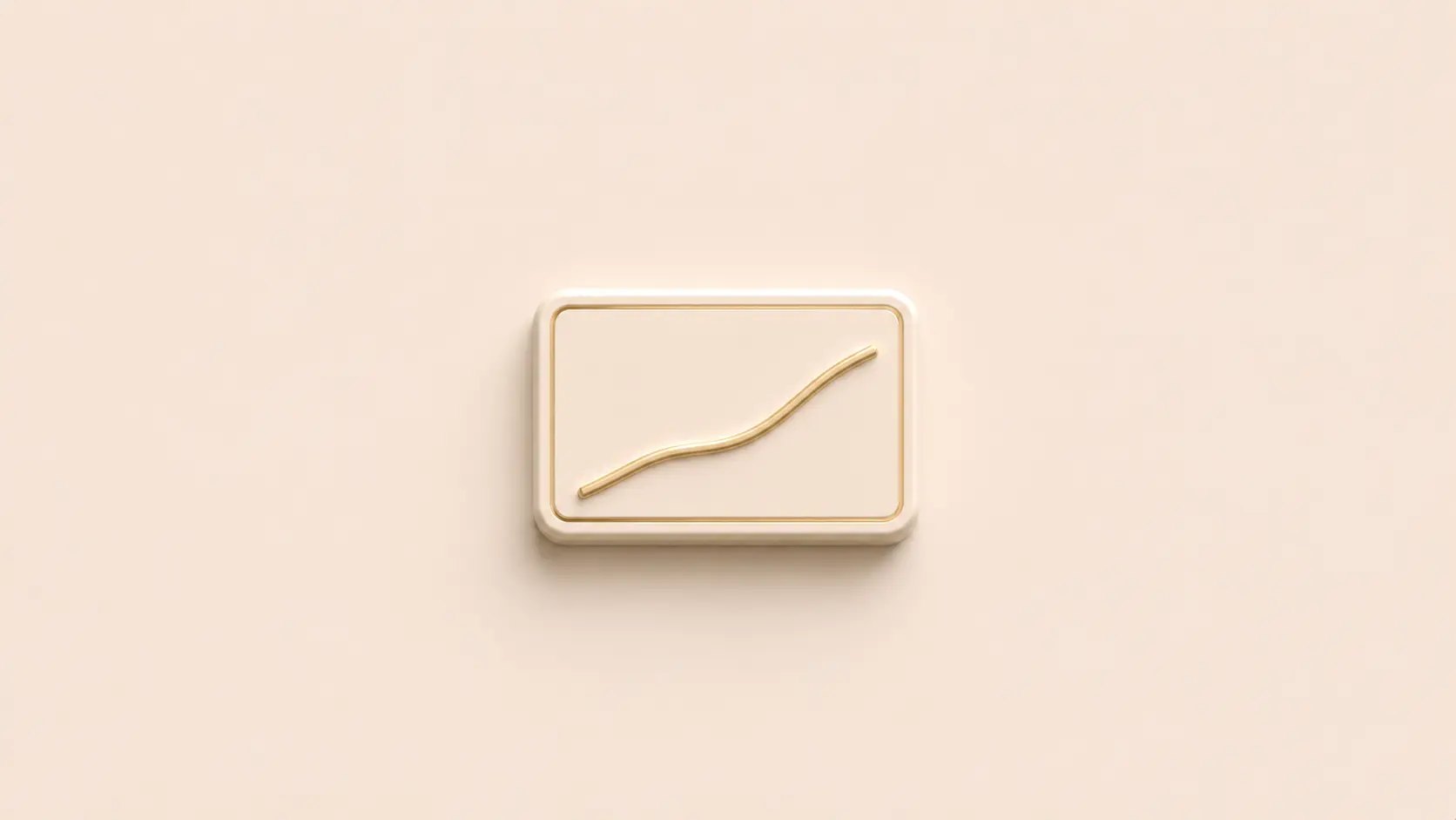 Neumorphic line graph on cream canvas representing the syUSD APY rate drivers and how the yield changes over time
