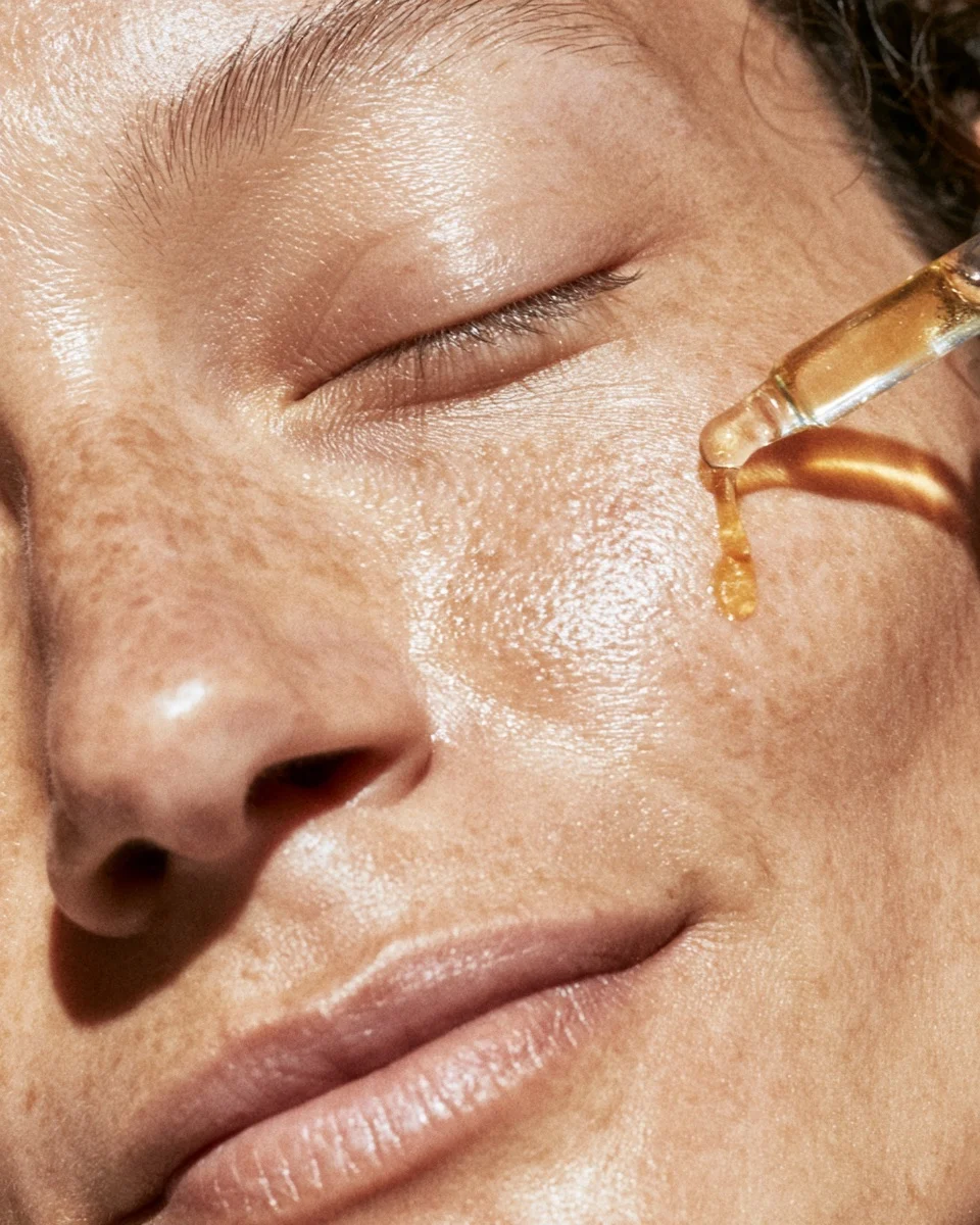 AI ultrarealistic woman skincare photography 