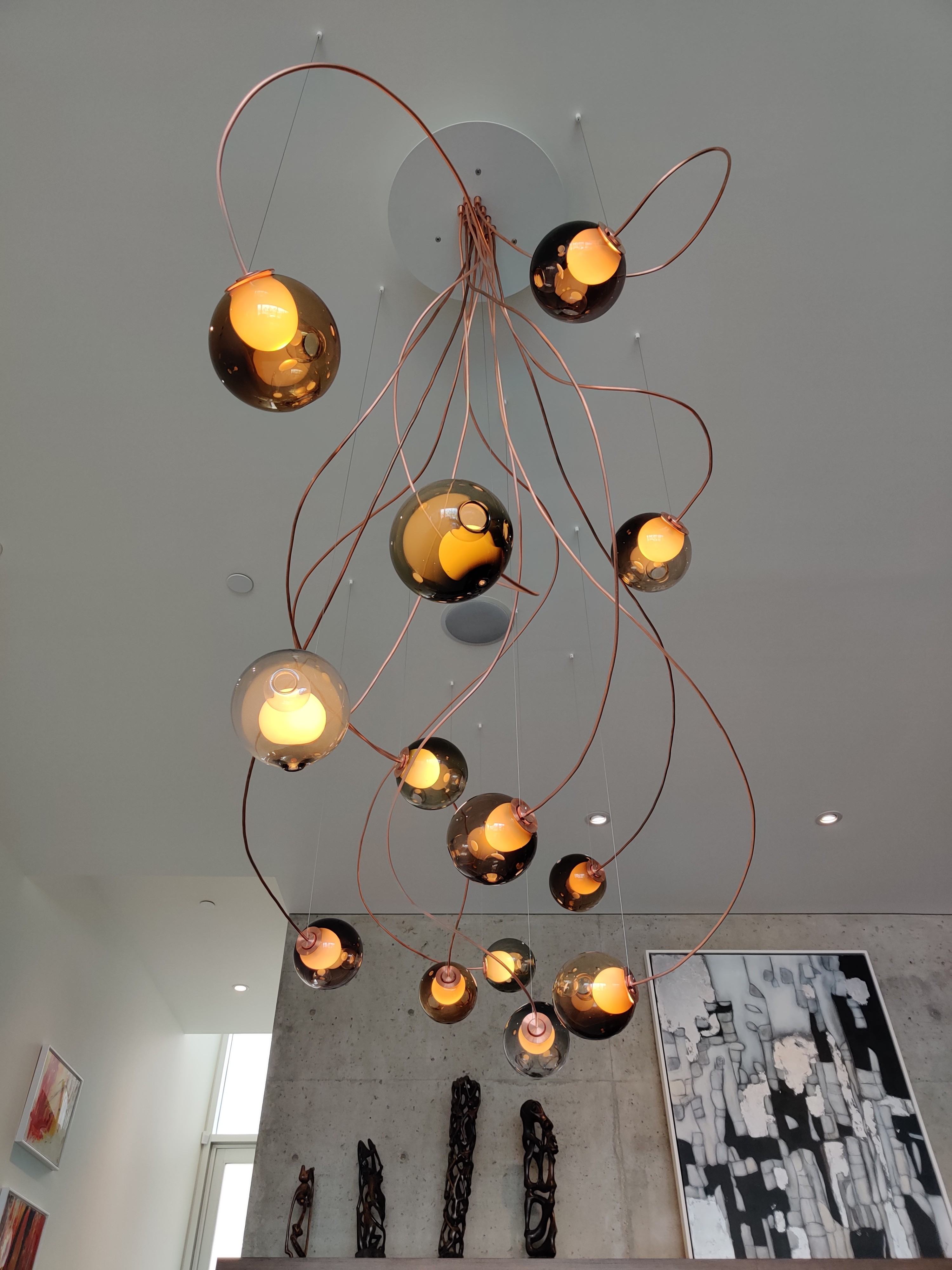 Bocci 28.13c with anchor kit. Copper suspension