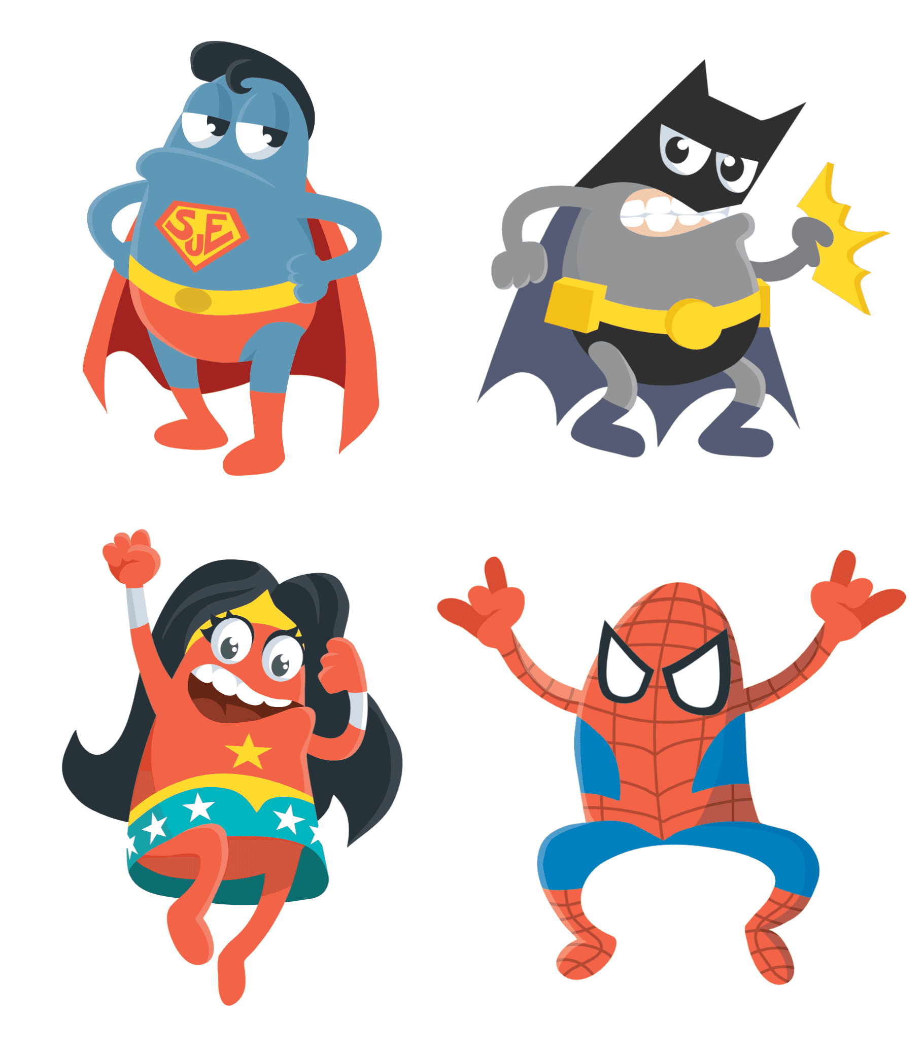 simple und easy Superhelden