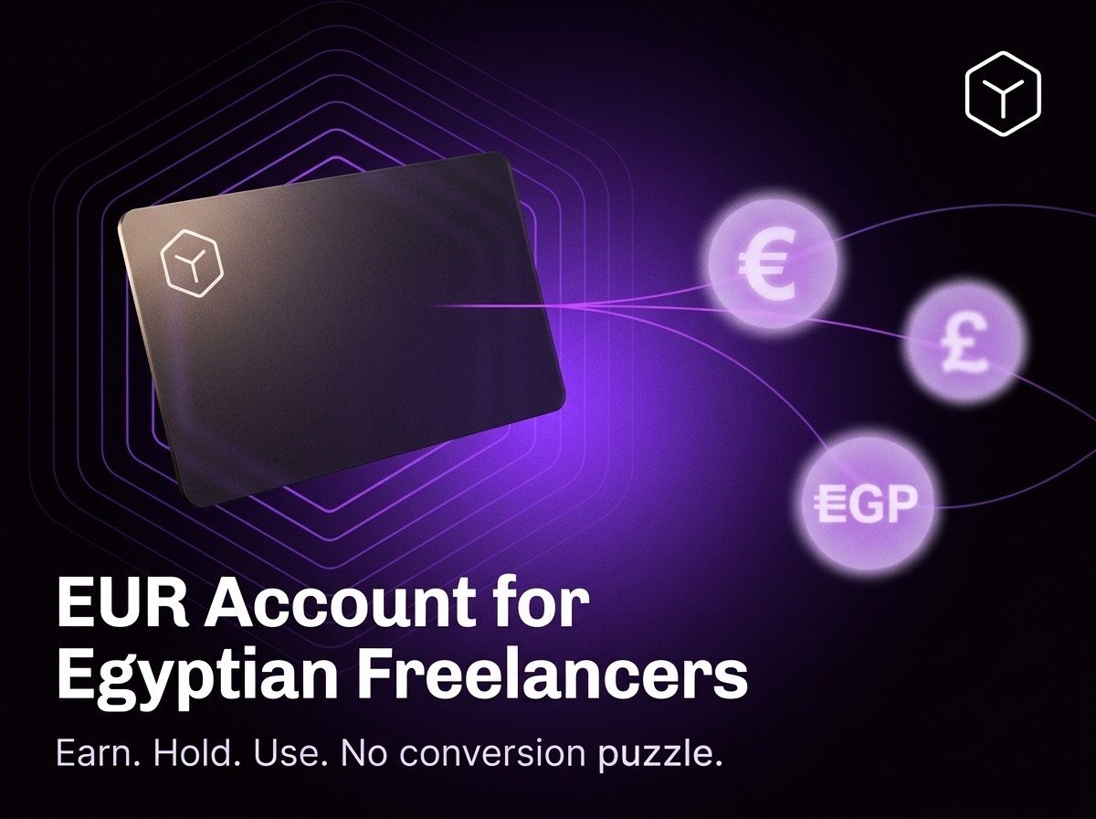 Egyptian freelancer using Card-Y to hold euros safely and manage cross-border payments
