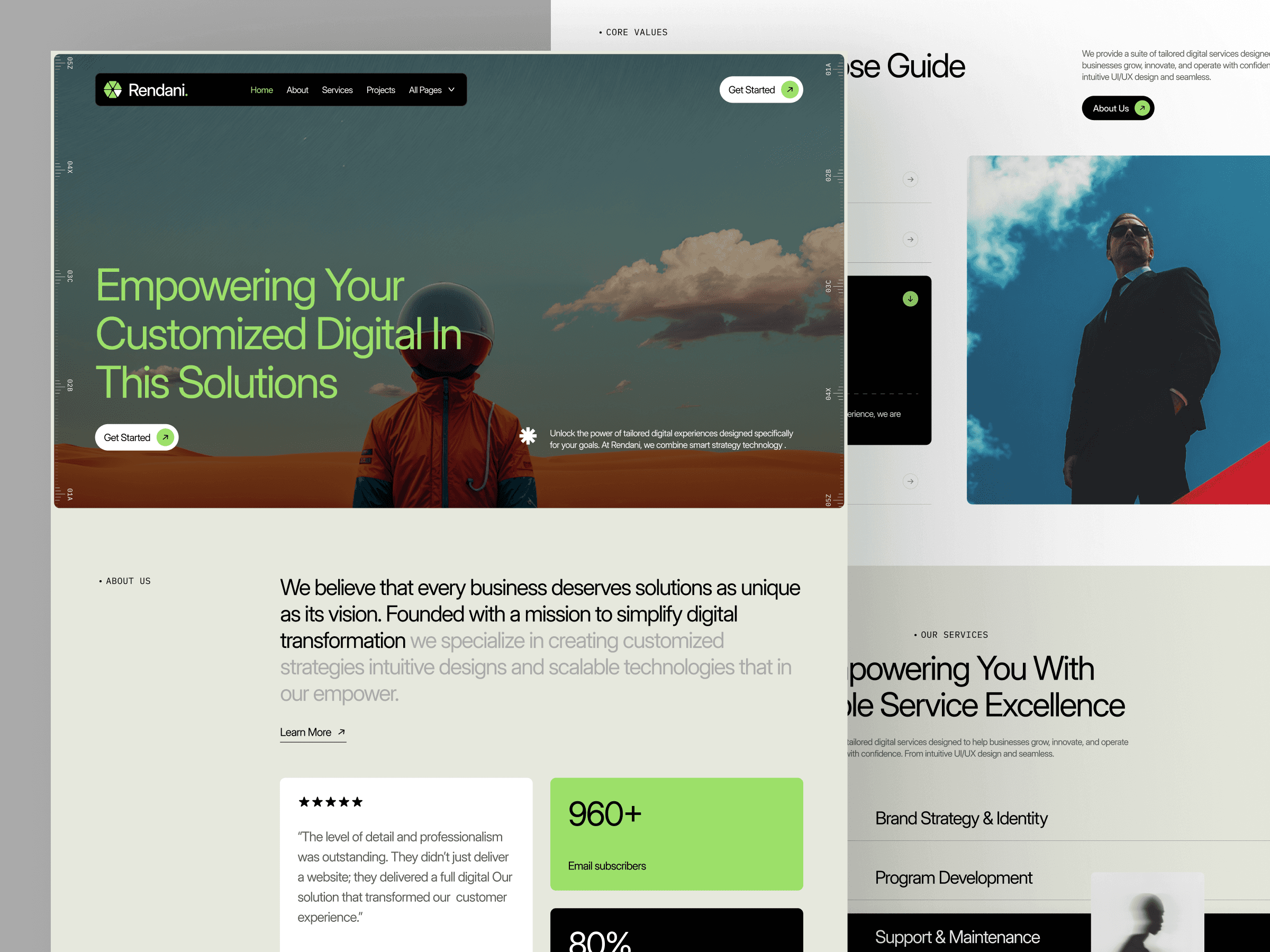 framer creative agency template