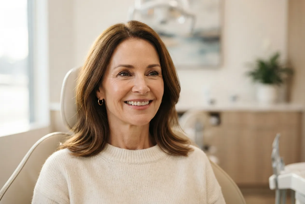 Imagem contextual: Sorriso novo, sem o trauma da moldagem com massa que causa ânsia