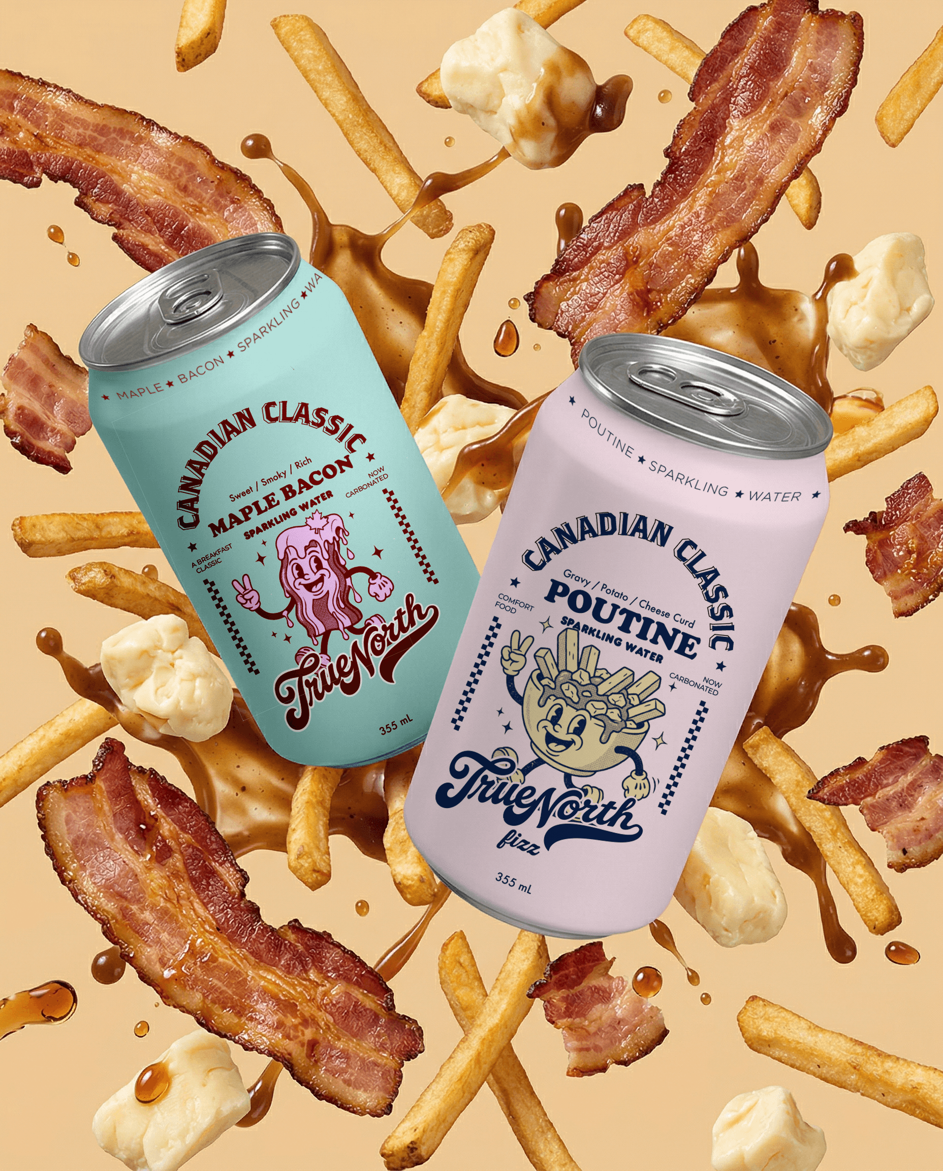 A close-up of a hand wearing multiple decorative rings against a blue background.