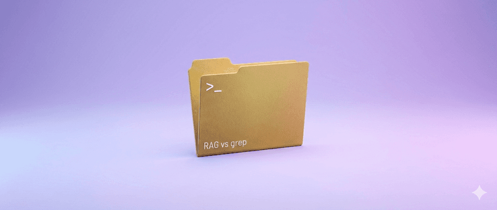RAG vs grep folder blog banner