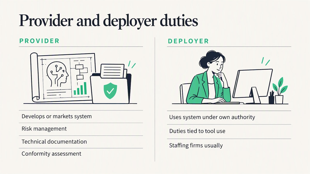 Provider and deployer duties under the AI Act