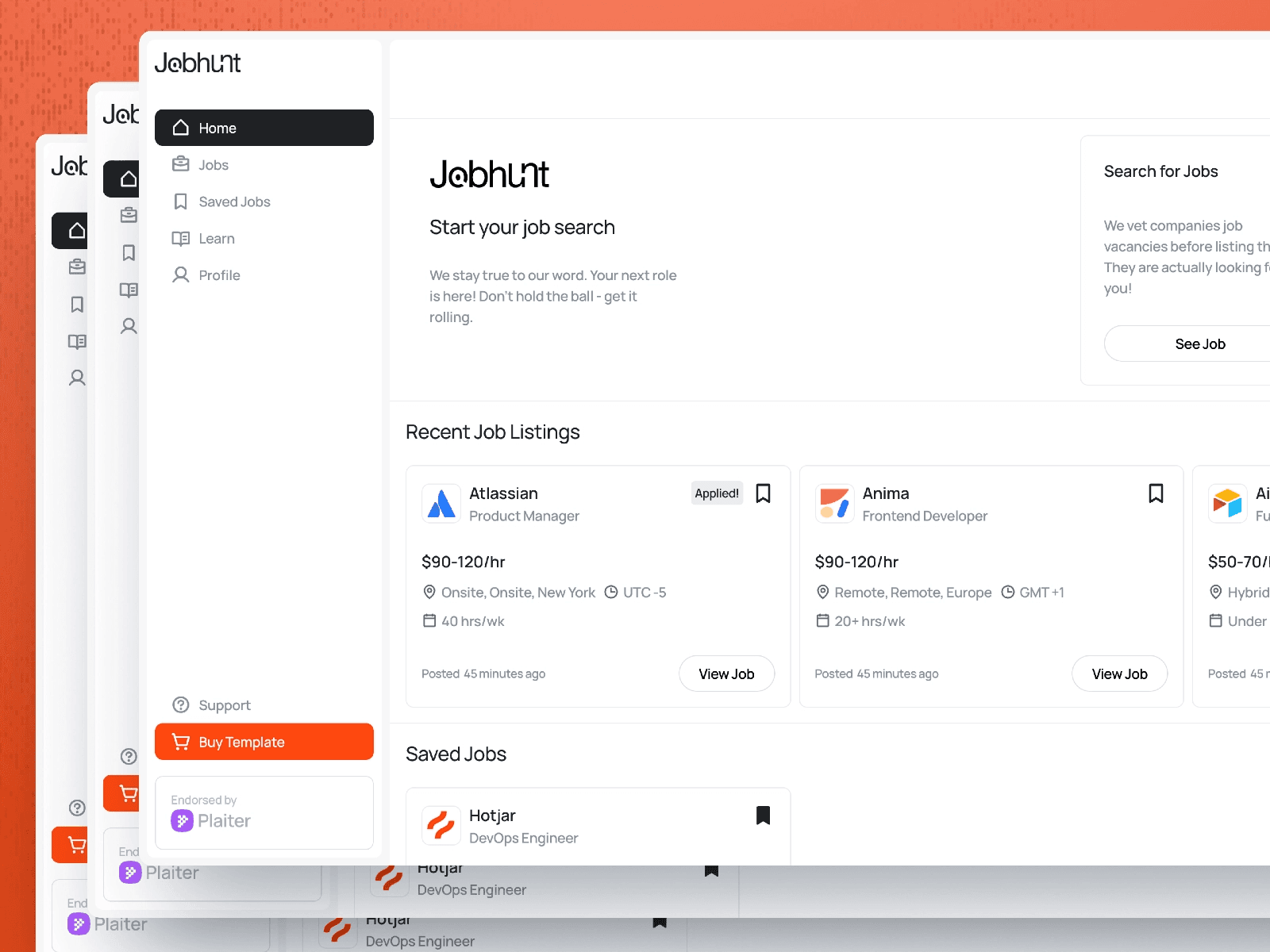 Top 12 Membership Website Templates - JobHunt
