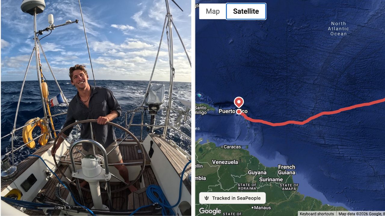 Noa's solo Atlantic crossing tracked in SeaPeople