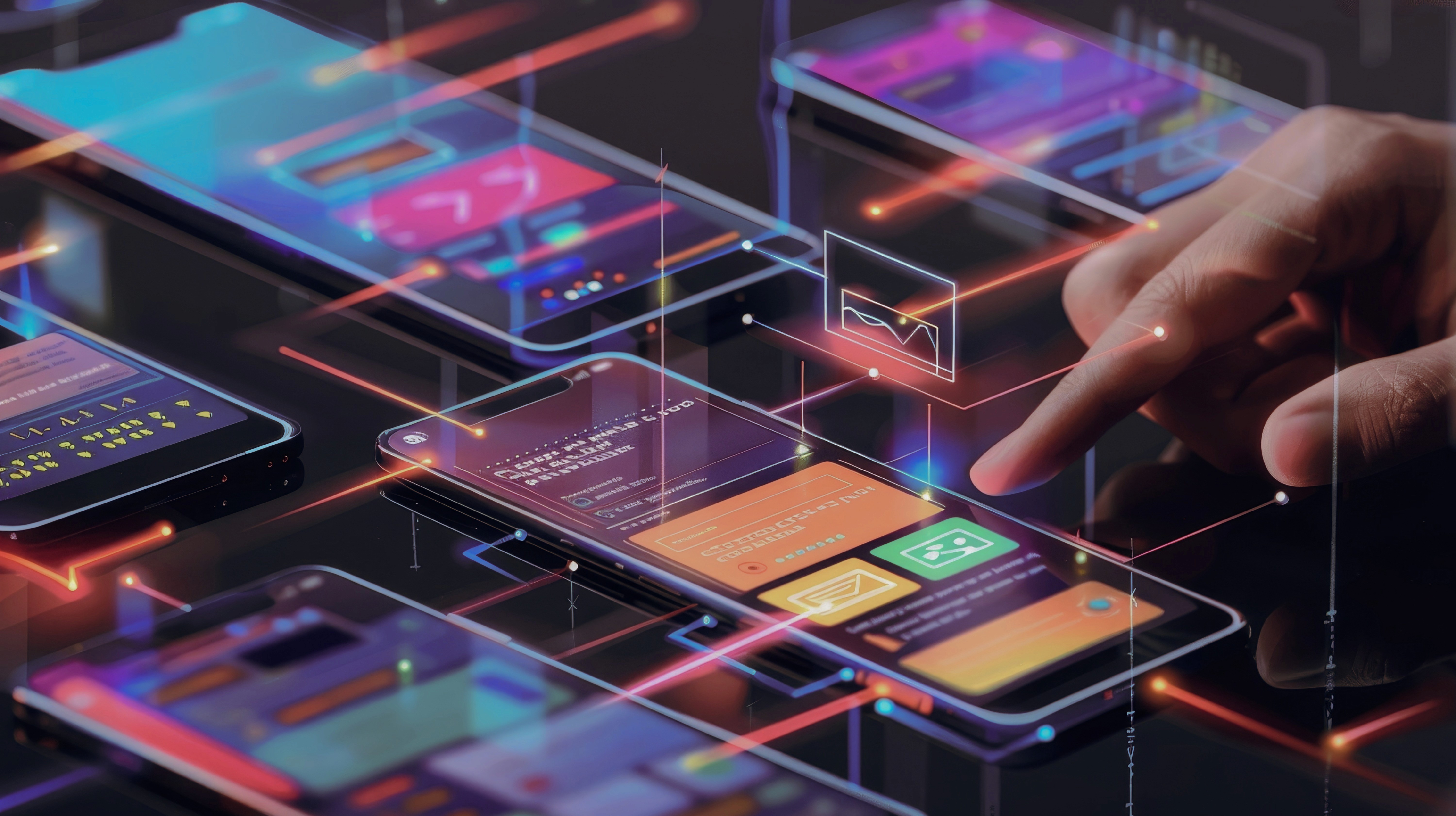 a close up of a cell phone with a dark background