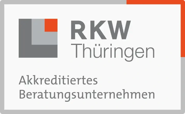 Offizielles Logo der RKW Thüringen GmbH – Beratungs- und Partnernetzwerk in Thüringen