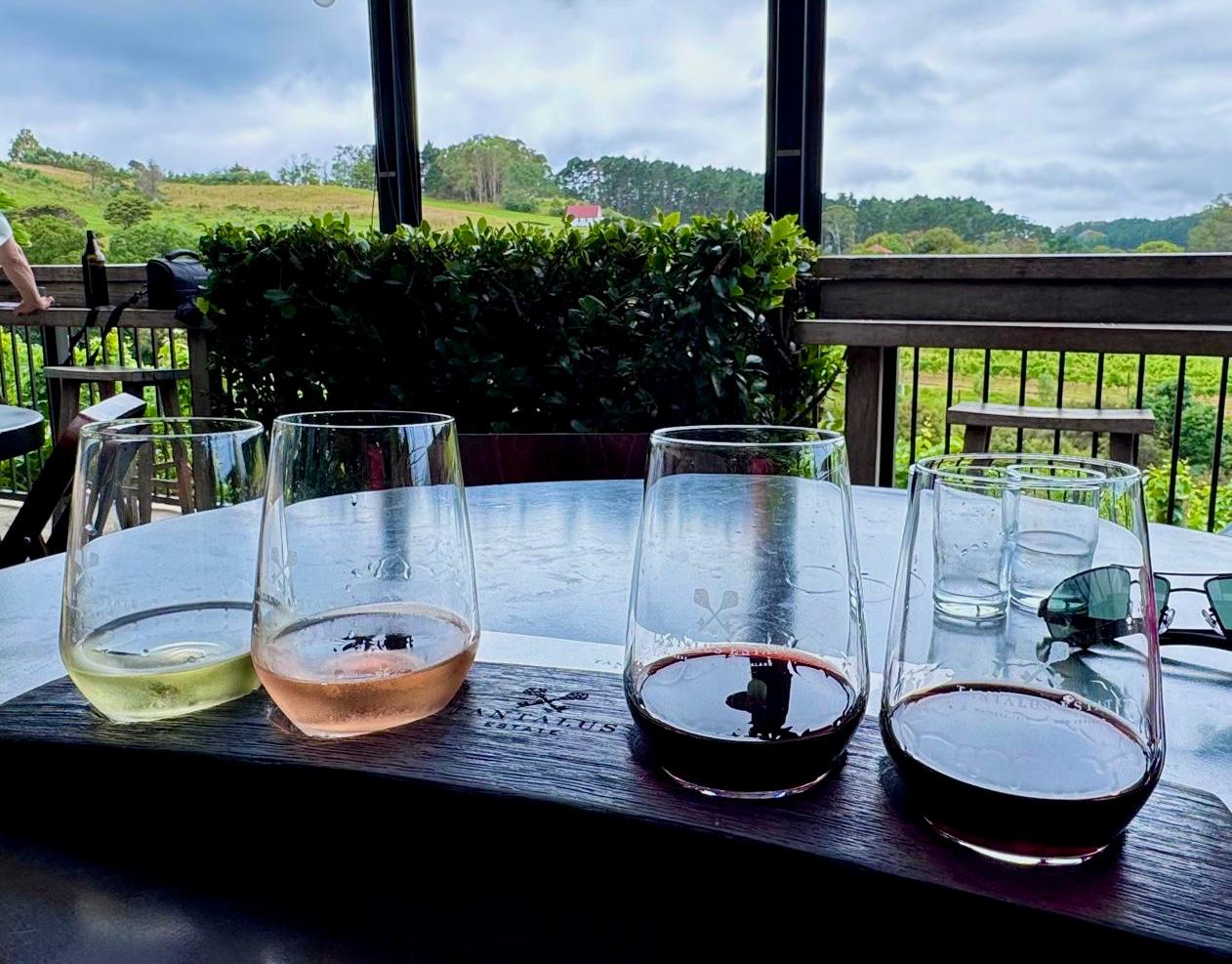 Wine tasting at Tantalus vineyards in Waiheke island