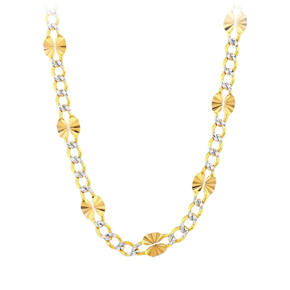 Assos Pırlanta 14 Ayar Altın Şık Tasarım Zincir Kolye