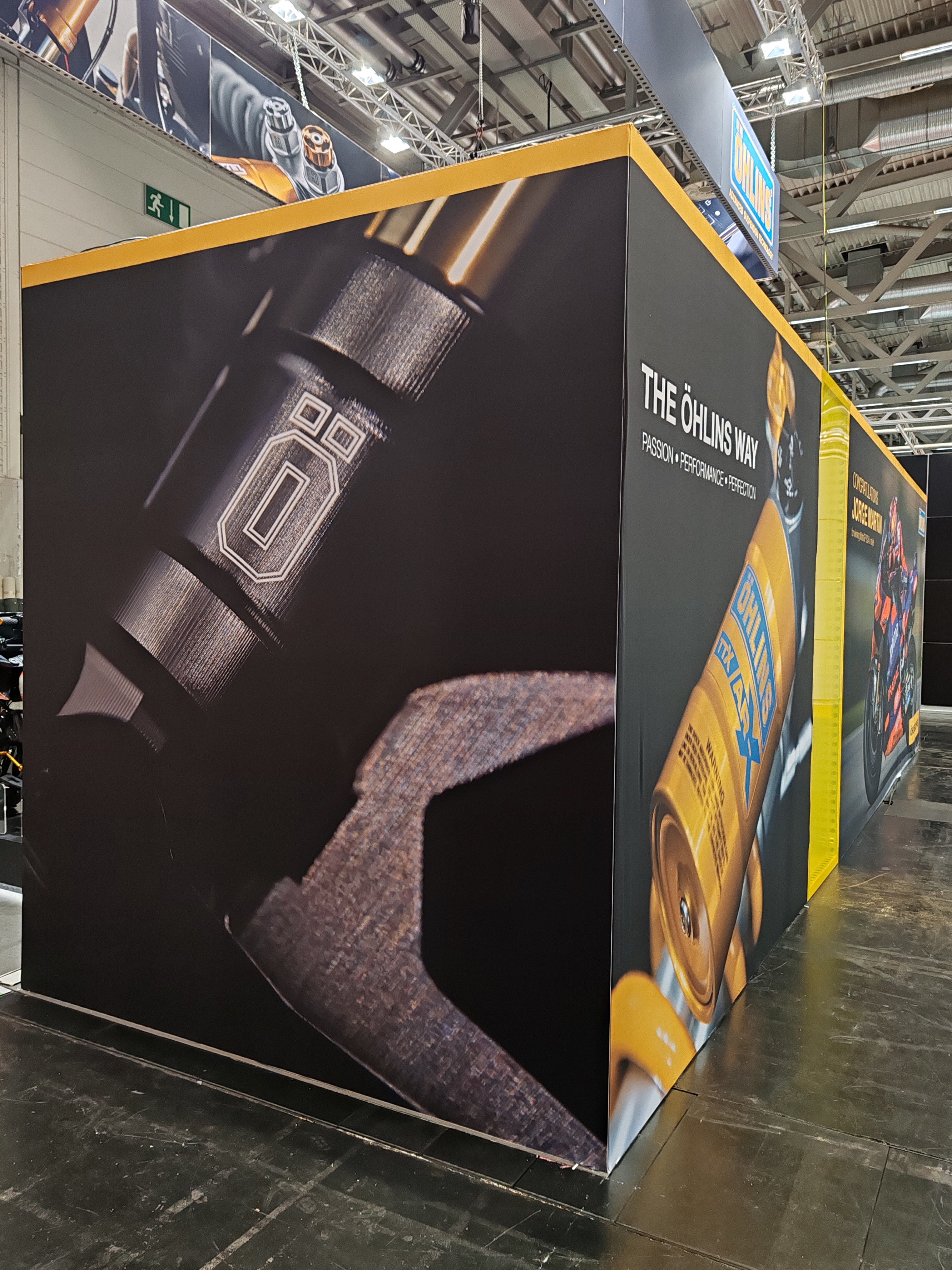 Öhlins monter på mässa