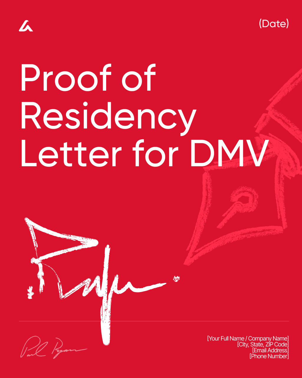 Proof of Residency Letter for DMV