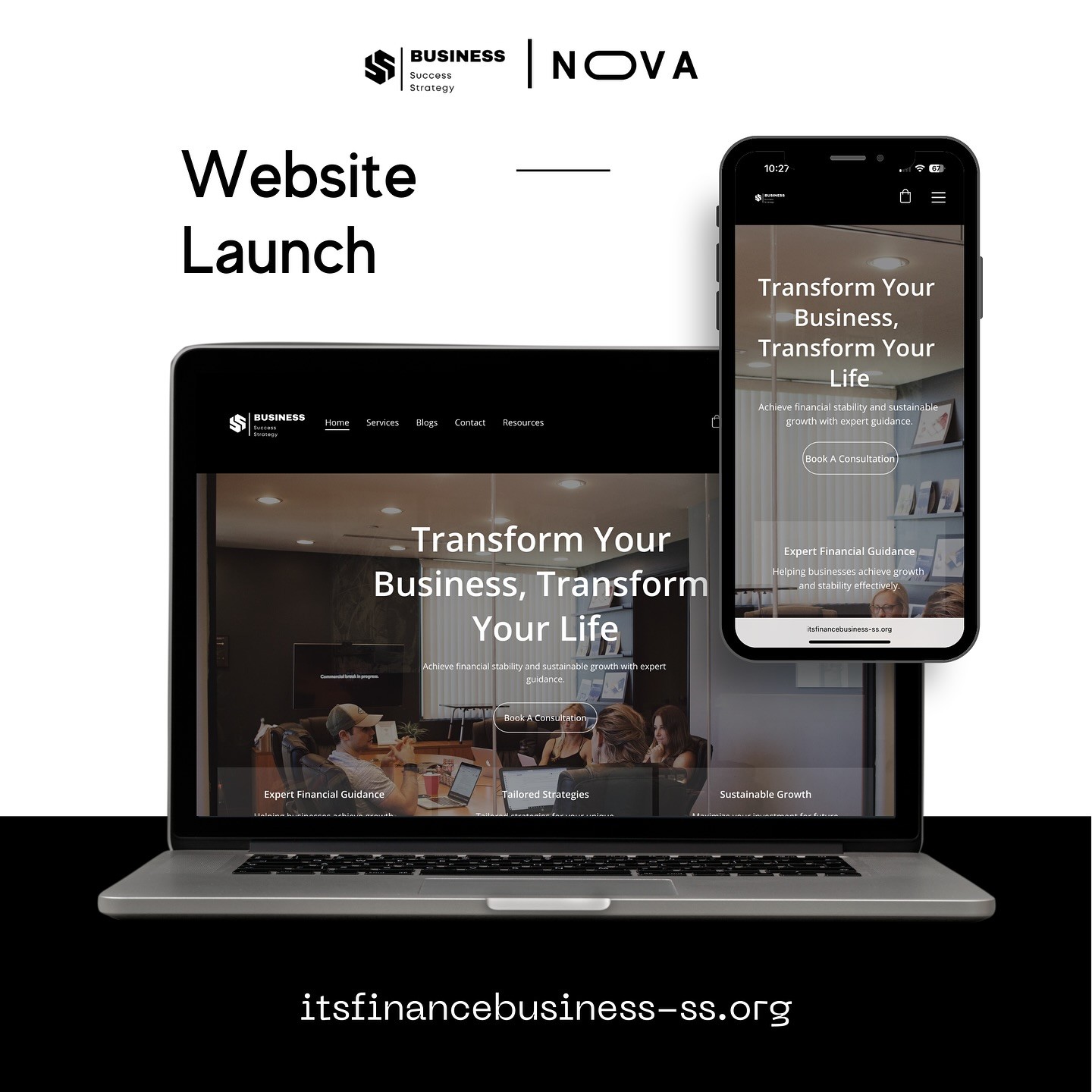 Business Success Strategy website launch