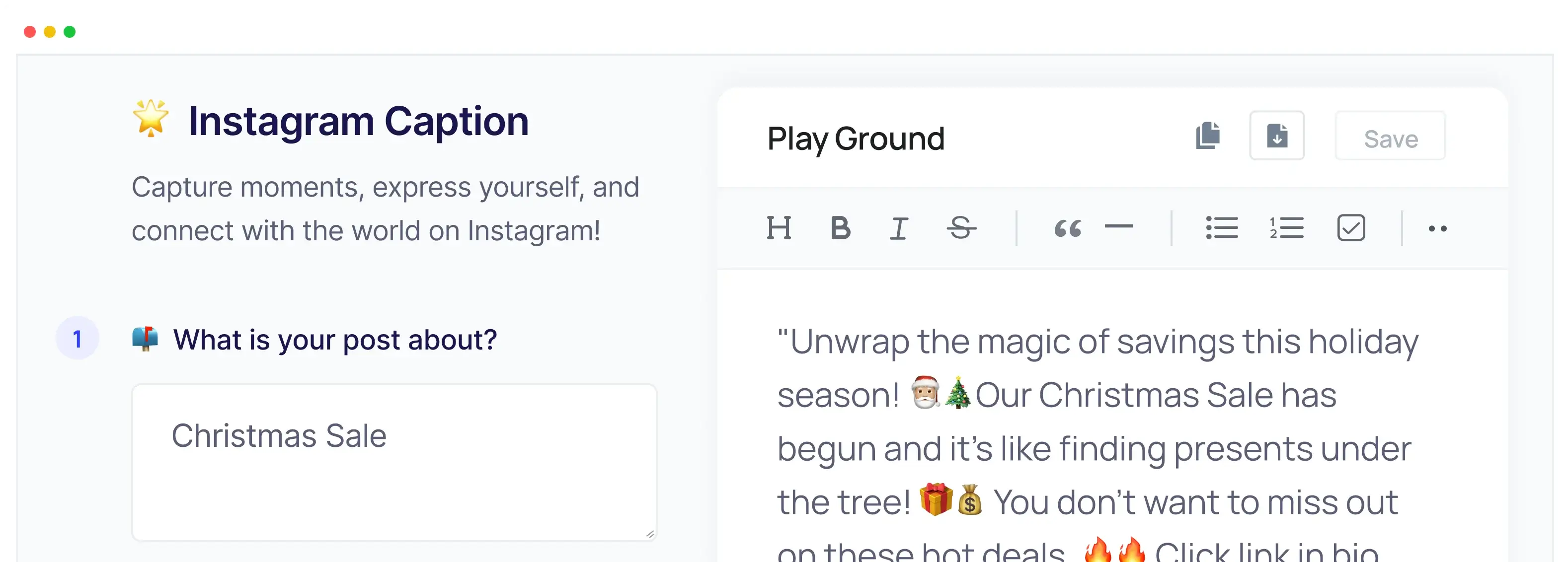 Instagram Caption Generator CTA Image