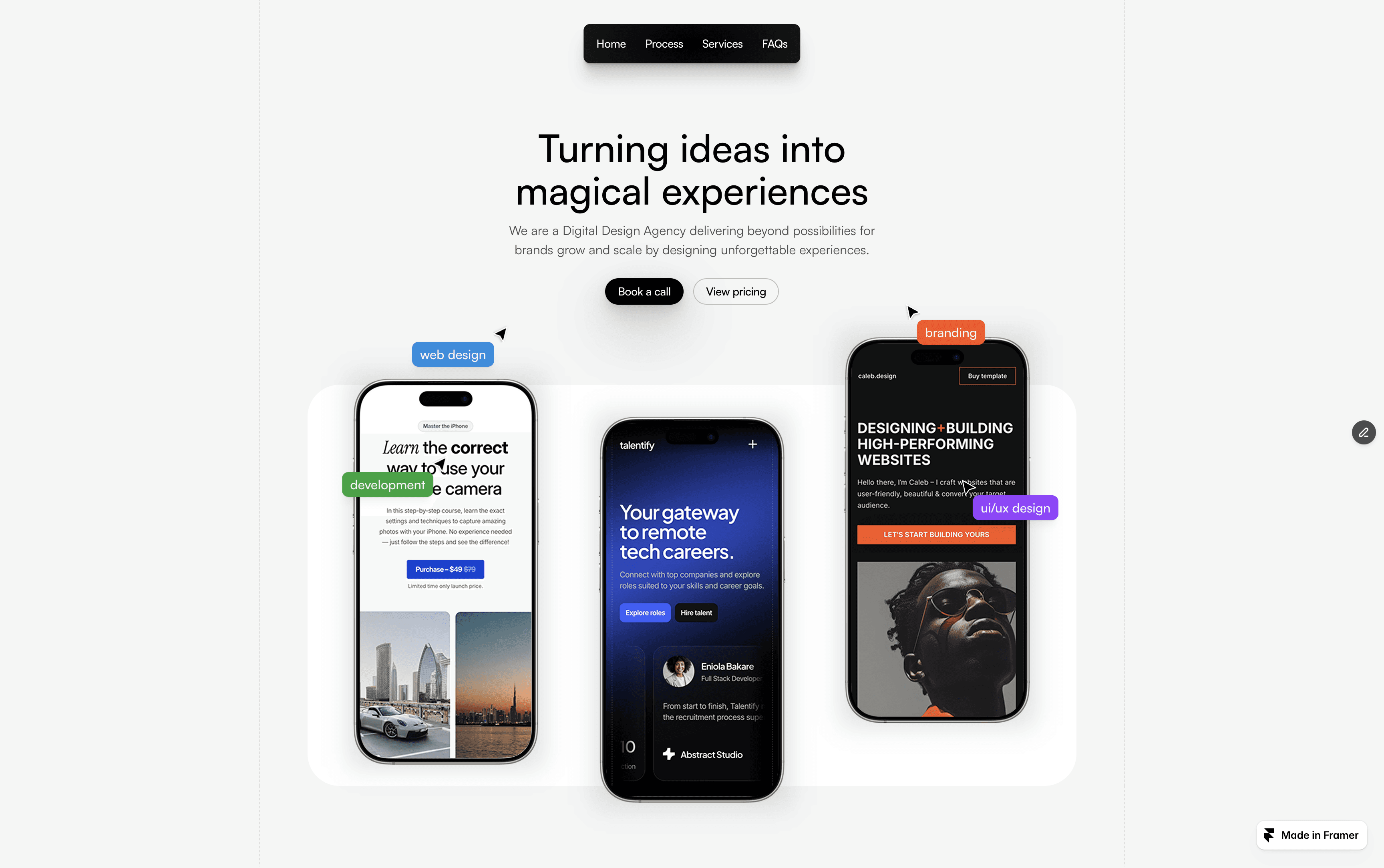 DesignZap Framer Template