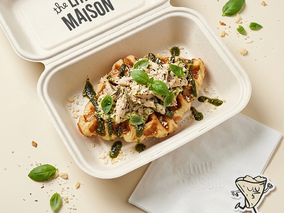 visuals for the little maison, a canadian cafe
