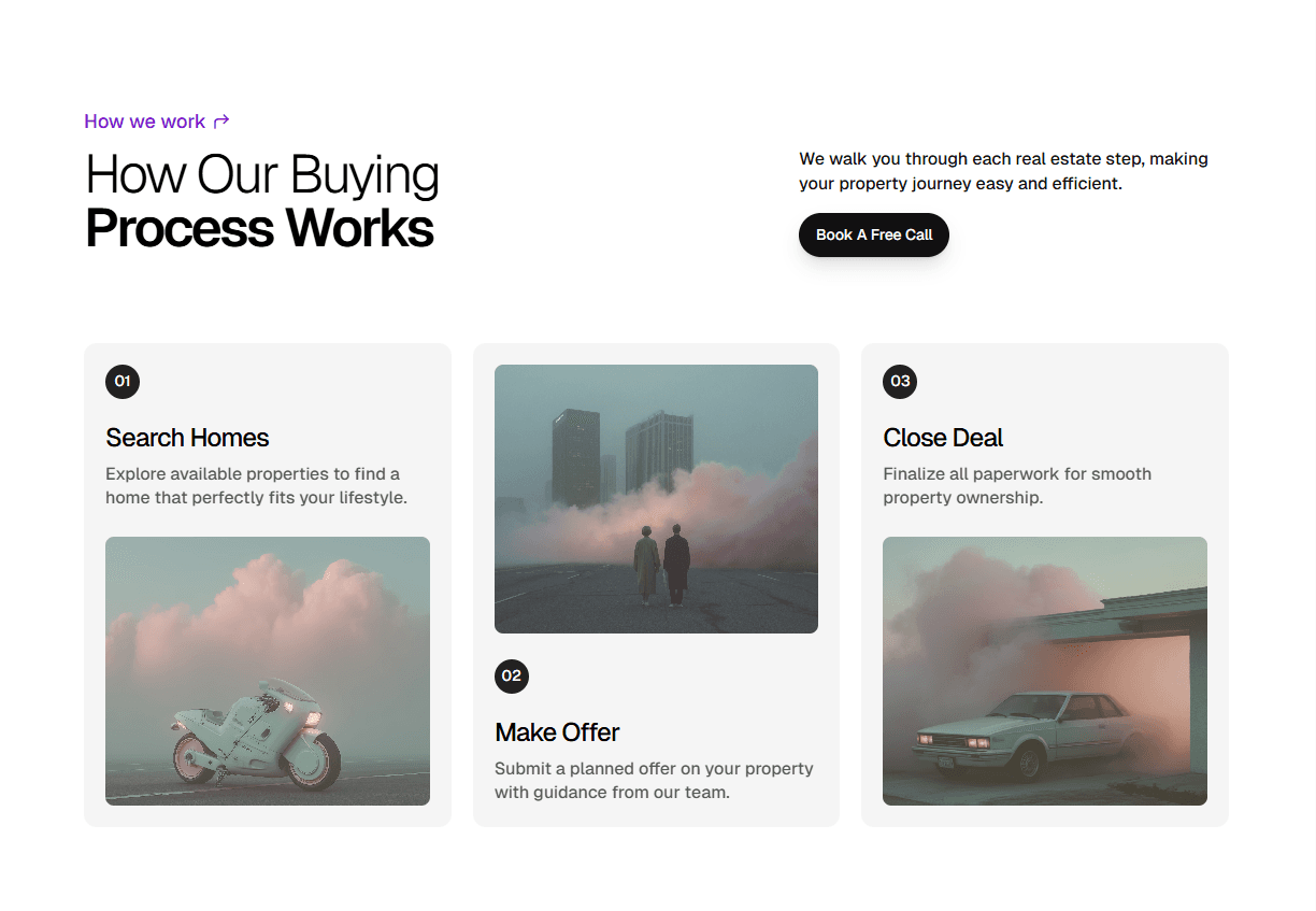 Framer How it Works Section Component