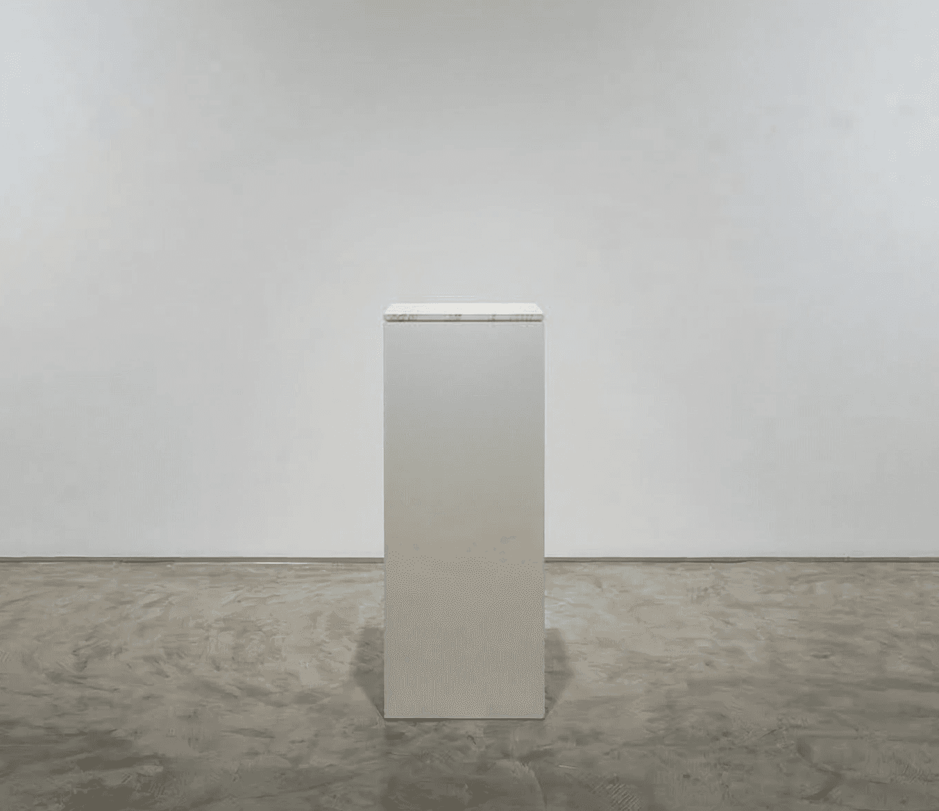 Pedestal with marble top