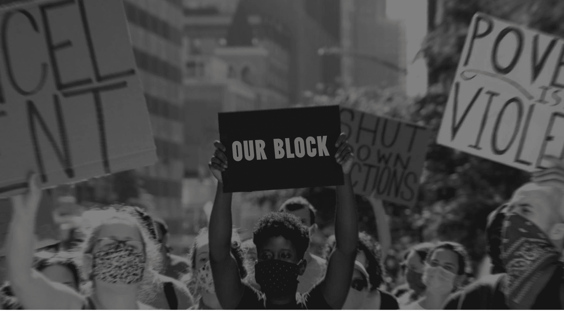 A collage of stickers and posters on a black background features various slogans promoting tenant rights, including messages about rent strikes and solidarity among tenants, emphasizing the importance of standing together against landlord injustices.