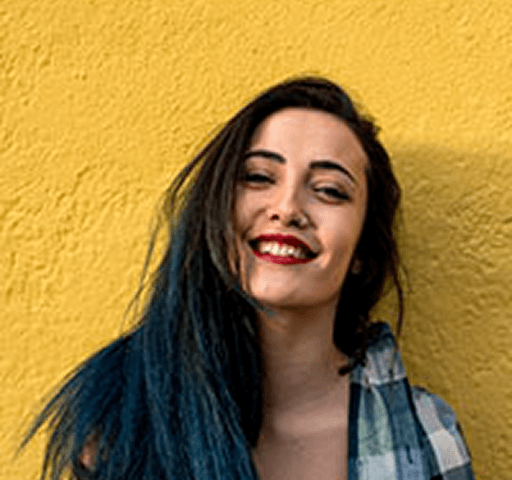 closeup photography of woman smiling