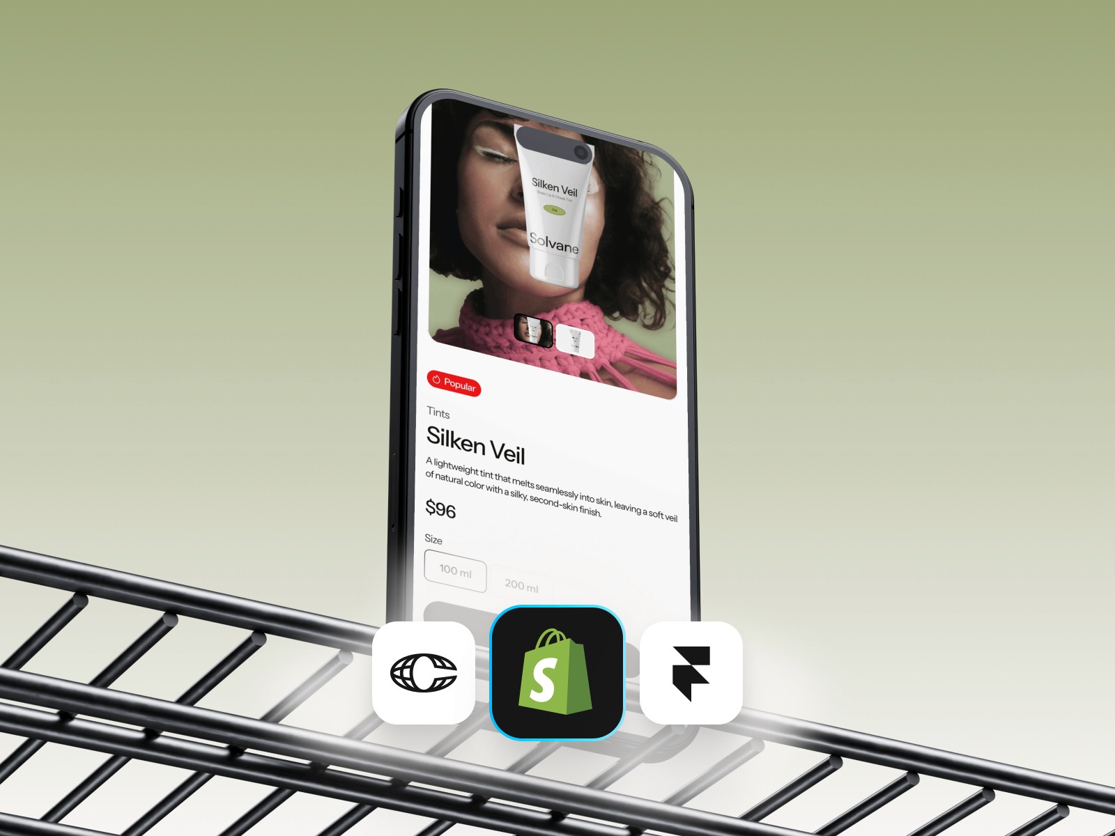 Solvane Framer ecommerce template preview