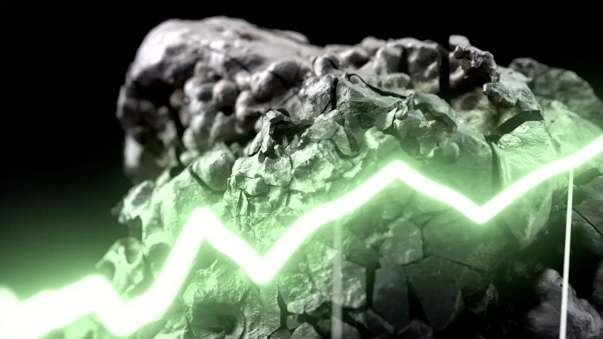 Golden ears of wheat in a field, CGI still from a whisky brand film
