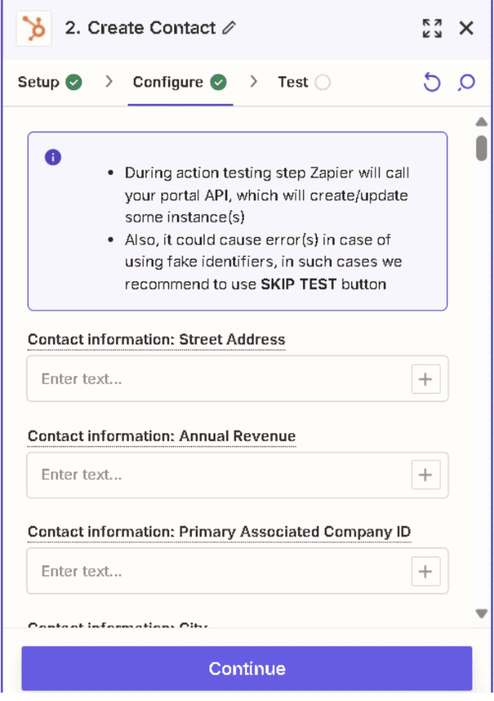 Map Stripe Data to HubSpot Fields