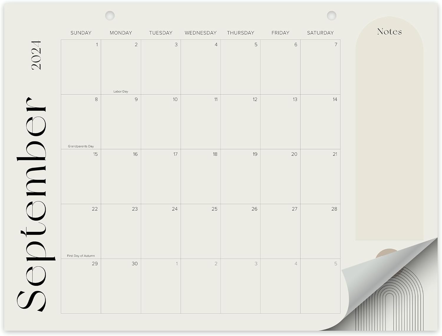 Aesthetic 2024-2025 Desk Calendar - Runs From January 2024 Until July 2025 - The Perfect 2024-2025 Desktop/Wall Calendar 16"x12" for Easy Organizing