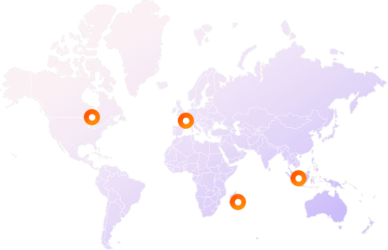 Carte des implantations de KPC